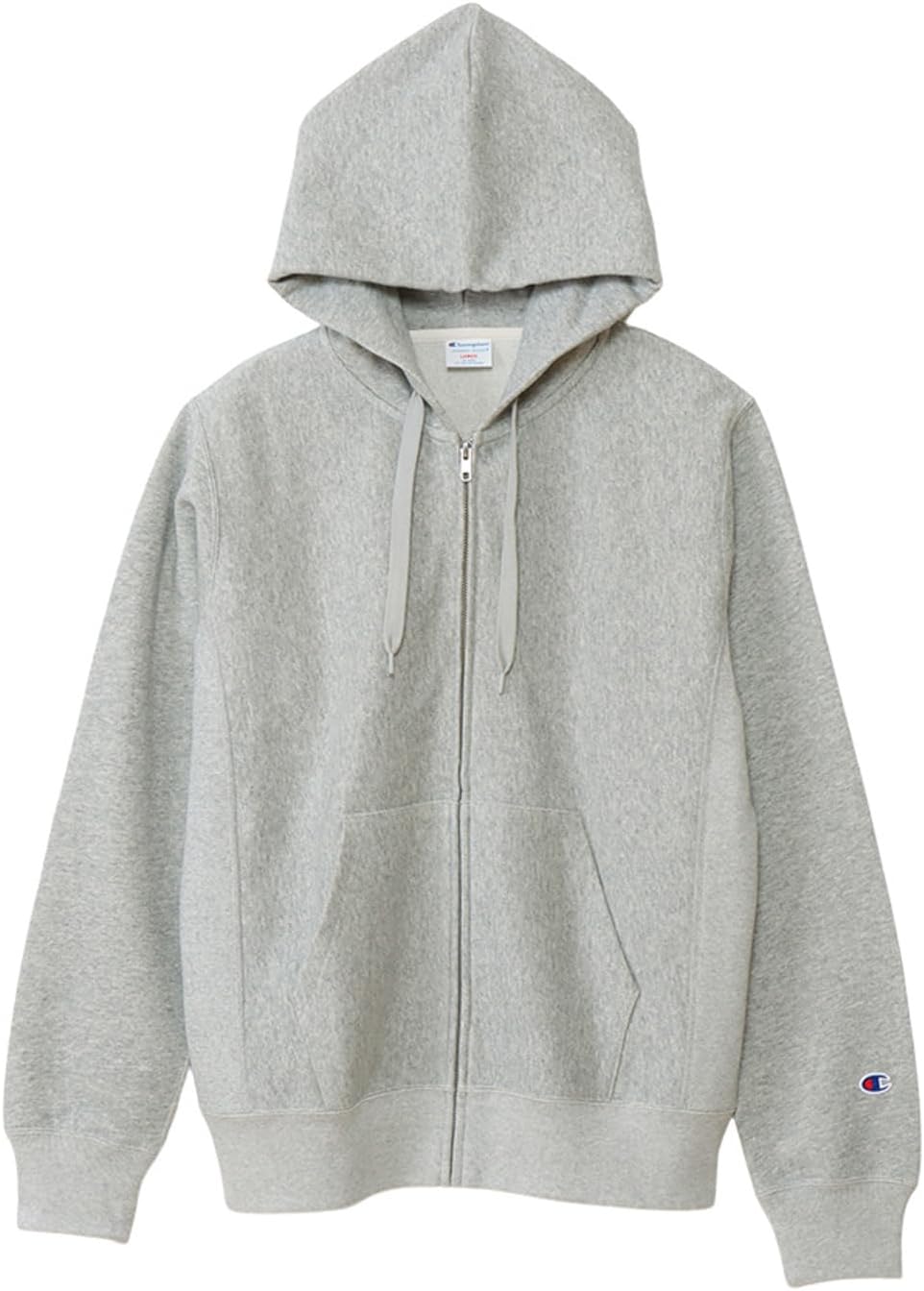 

Мужская толстовка Champion C3-X107 на молнии, с длинным рукавом, плотность ткани 10 унций, флисовая подкладка, толстовка с капюшоном на молнии, технология обратного плетения (R), новая модель, серый