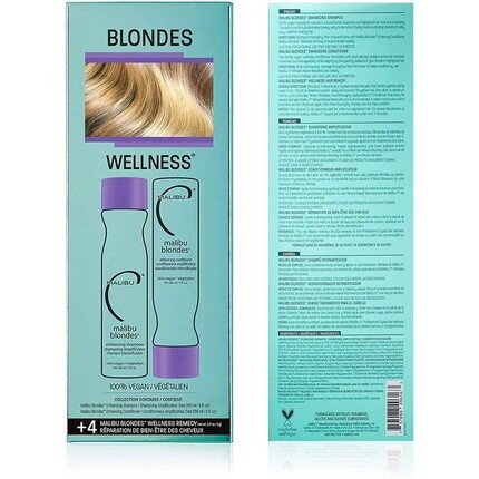 C Blondes Wellness Kit Шампунь и кондиционер плюс еженедельный осветлитель, Malibu — фото 2