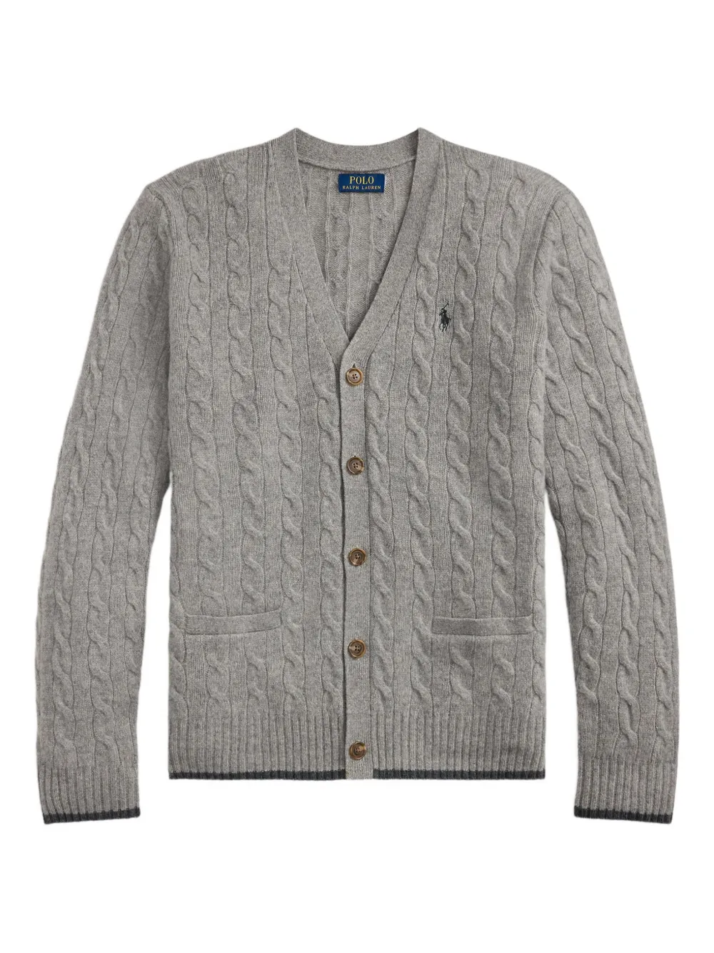 

Кардиган с косами POLO RALPH LAUREN, серый
