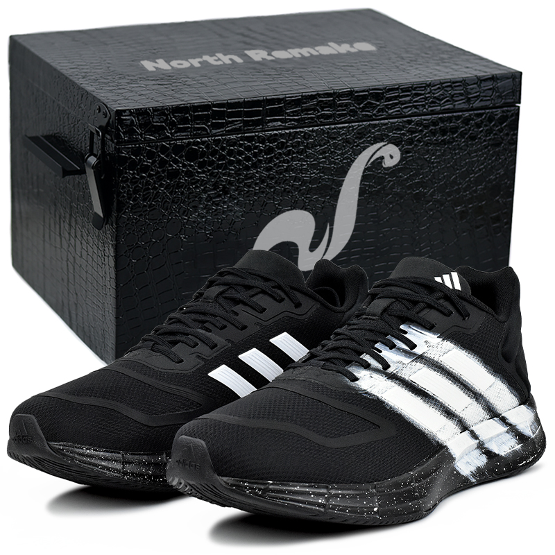 

Adidas Дурамо 10 устойчивые к истиранию мужские низкие кроссовки для бега черно-белые - черно-белые 3, цвет Black White 3