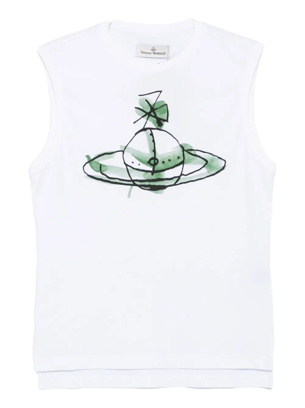

Топ с принтом Orb Vivienne Westwood, белый