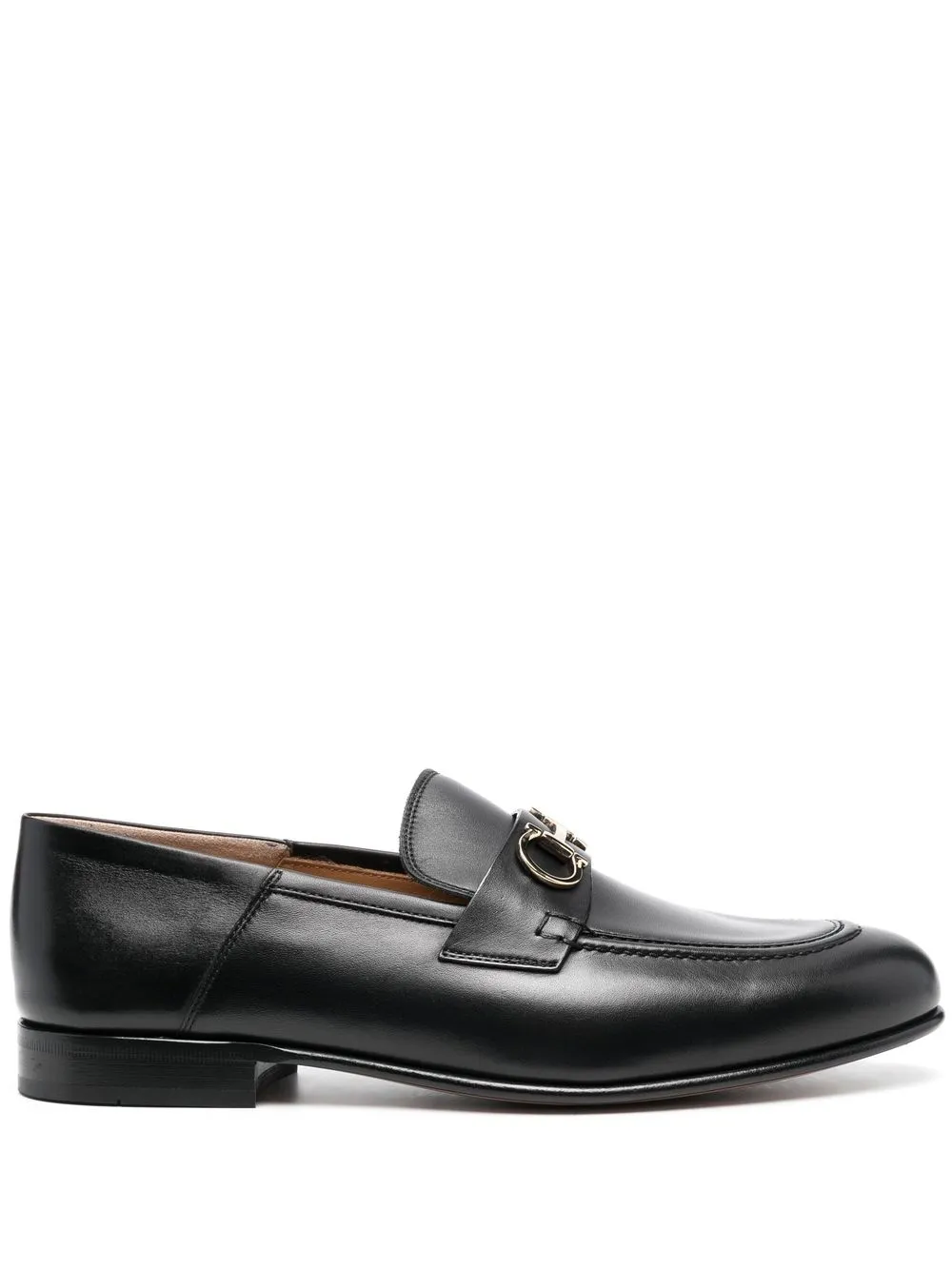 Лоферы Ottone 20 с пряжкой Gancini Ferragamo, черный
