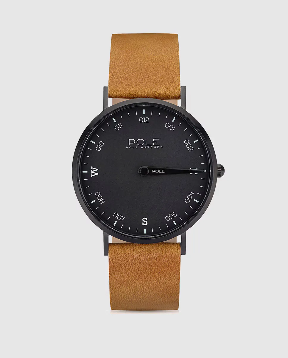 

Pole Watches Compass B-1002PL-NE02 мужские часы из верблюжьей кожи, коричневый