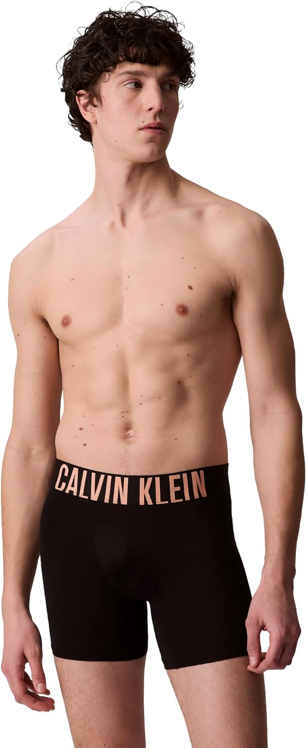 Комплект из 3 трусов-боксеров Calvin Klein Men Intense Power, Black Bodies W/ Papaya Punch, White, Moonlight Jade Logos — фото 2