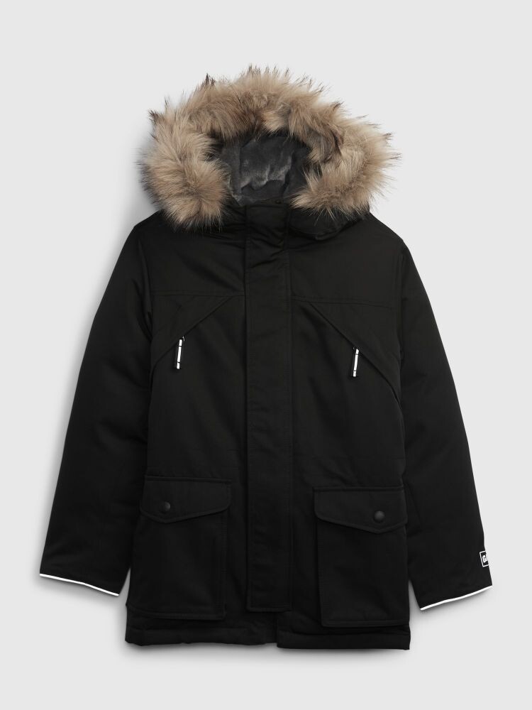

Детская зимняя парка Gap, черный