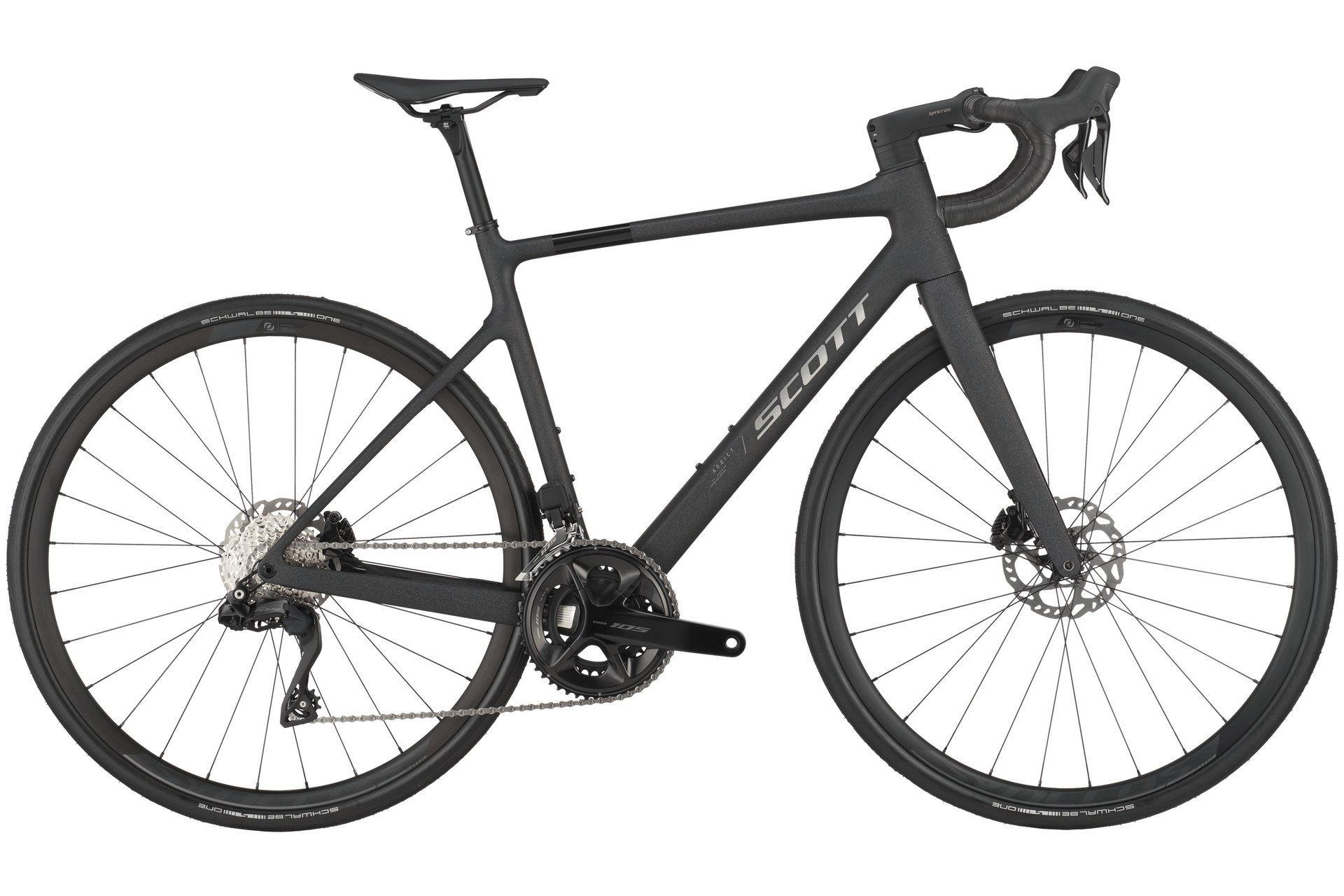 

Шоссейный велосипед Scott Addict 40 - 28 дюймов - diamant, schwarz | champion black