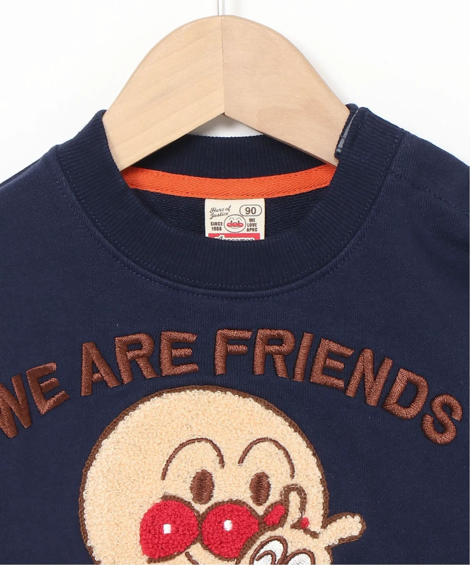 Вышитая толстовка APKC/(K)HUG Sagura Anpanman Kids Collection, Navy — фото 4