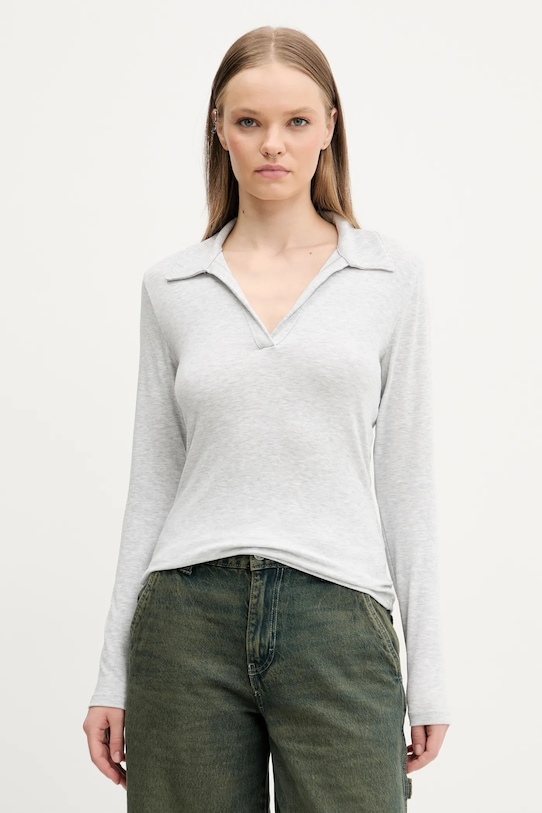 

Лонгслив Abercrombie & Fitch, серый