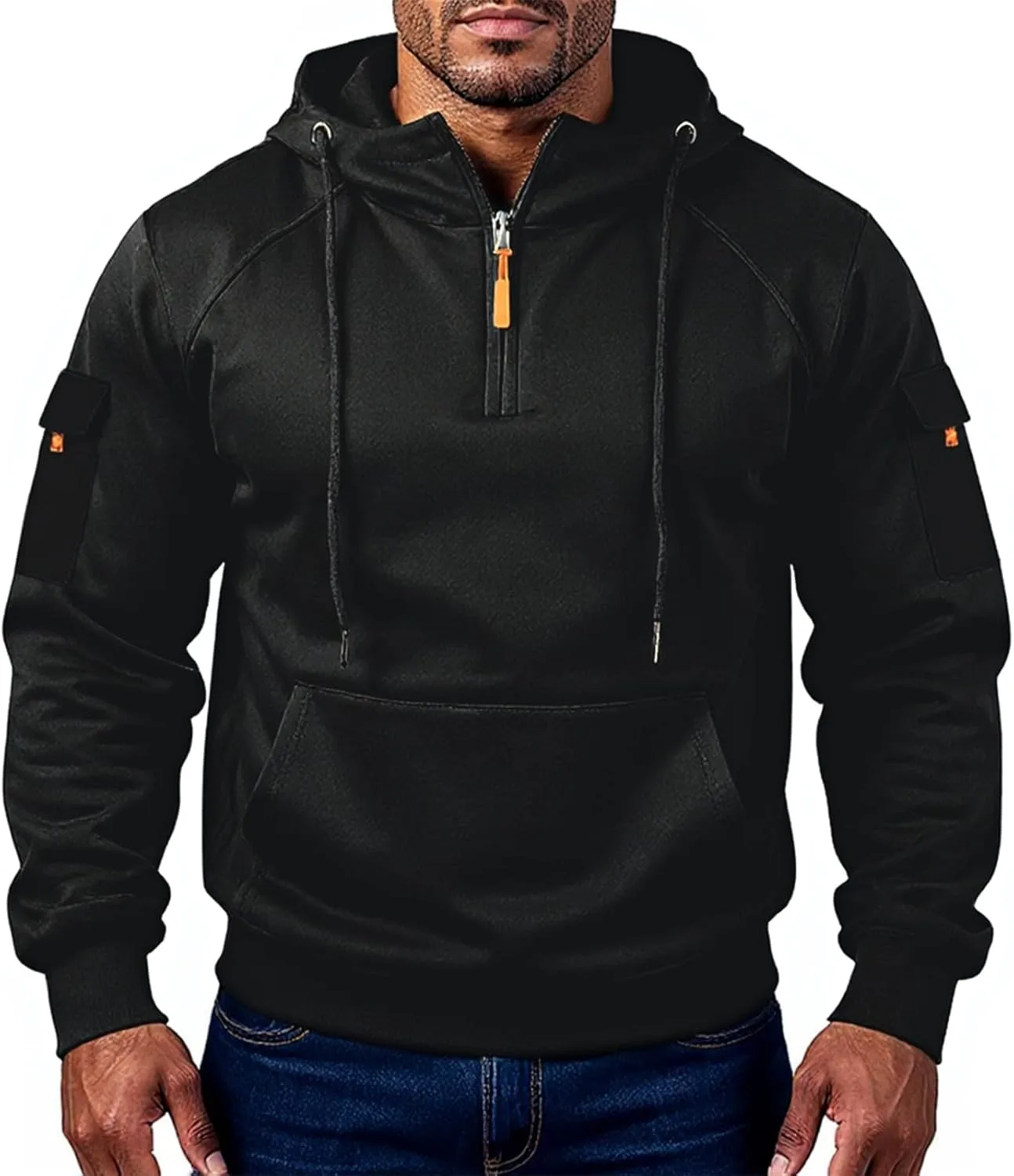 

Мужская толстовка с капюшоном и карманами