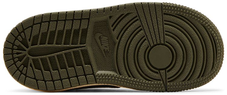 Кроссовки Air Jordan Travis Scott x Air Jordan 1 Retro Low OG SP TD 'Reverse Olive / Medium Olive', зеленый — фото 4