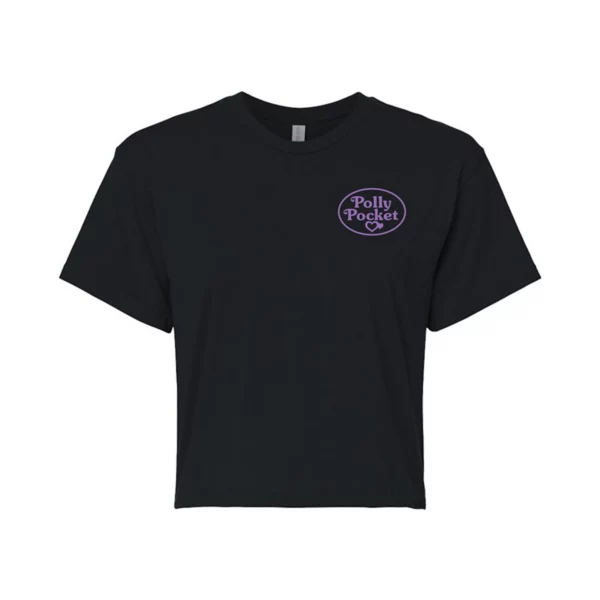 

Детская футболка с сетчатым принтом Polly Pocket, черный