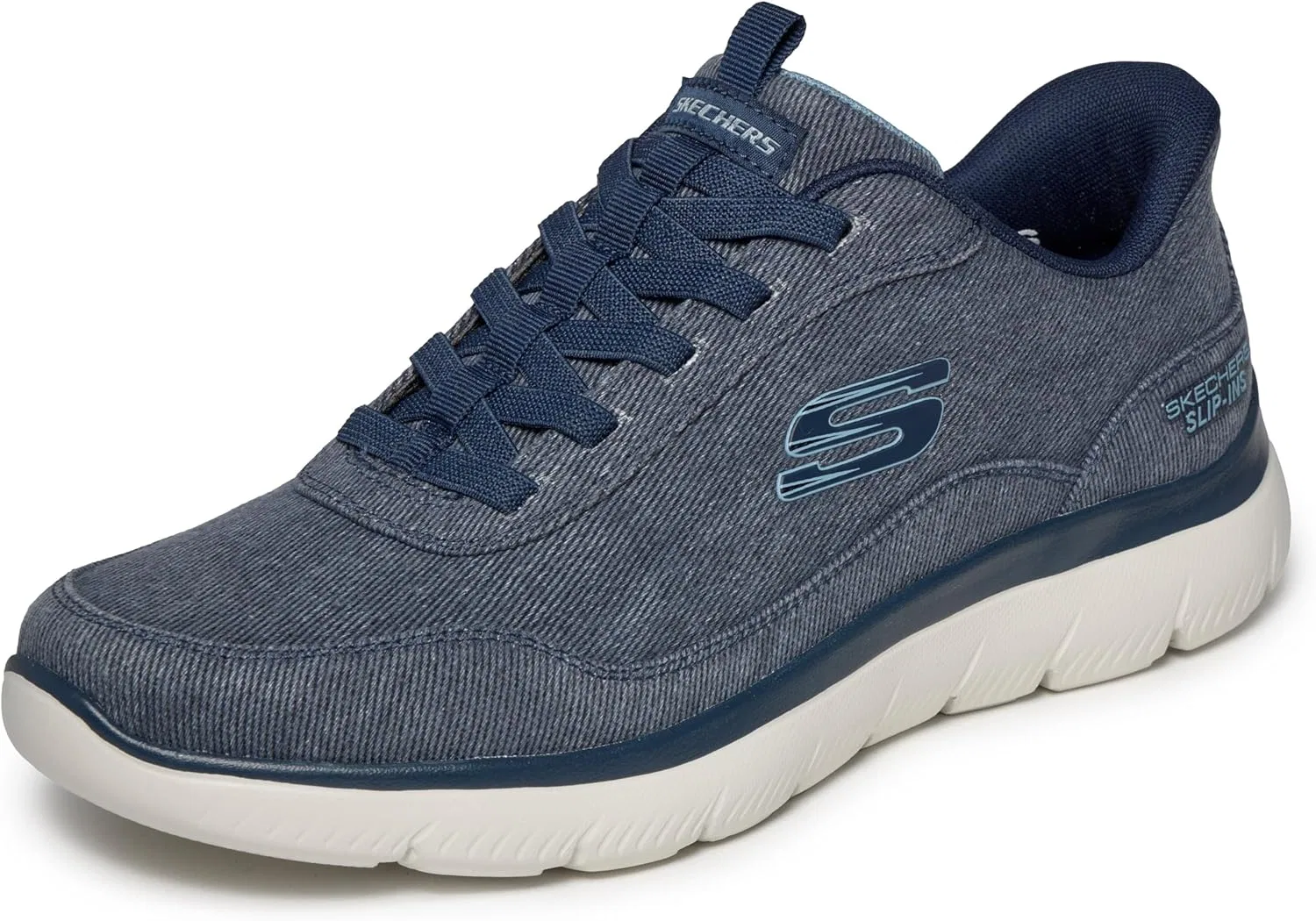 Мужские кроссовки Skechers Summits из парусины с технологией Hands Free, Marineblau