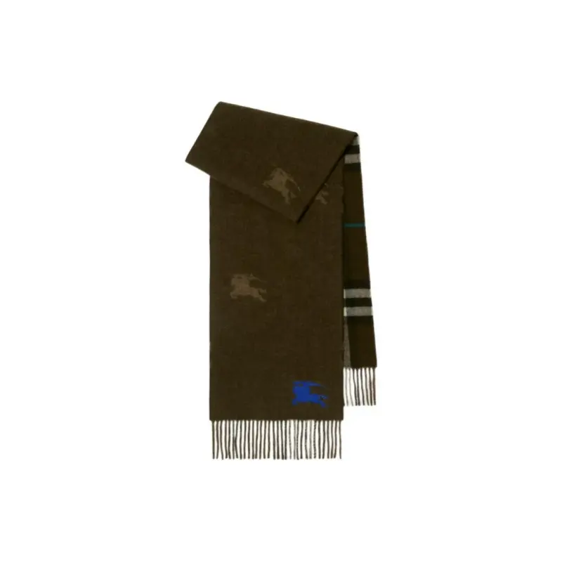 

Burberry Клетчатый двусторонний шарф, Brown
