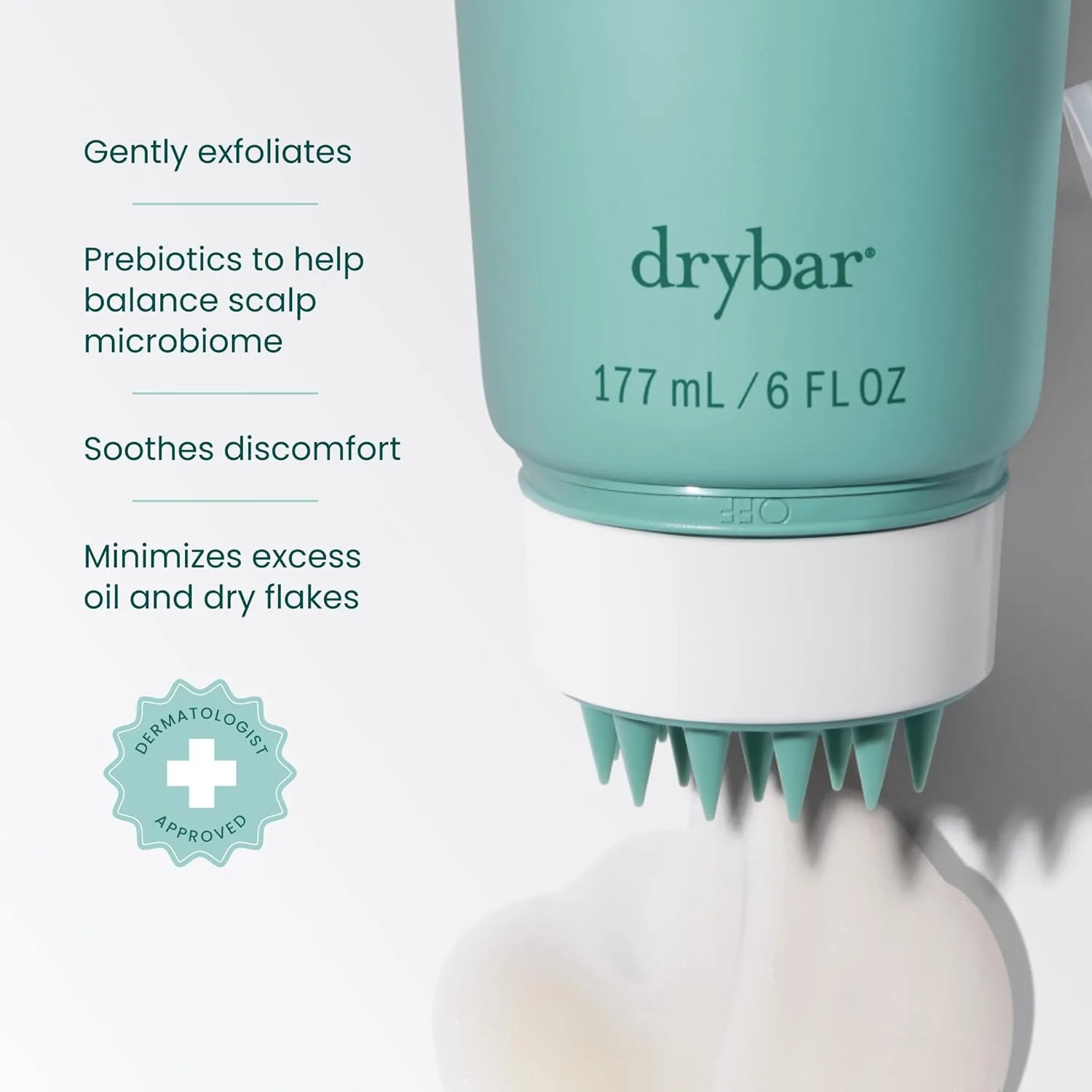 Очищающее средство Drybar Detox Reset Pre-Shampoo Cleanser для балансировки кожи головы, отшелушивания и удаления излишков кожного сала, обеспечивающее более стойкий результат укладки феном. — фото 3