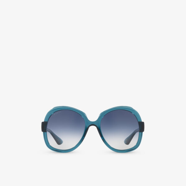 

Gc002130 gg1432s солнцезащитные очки в круглой оправе Gucci, синий