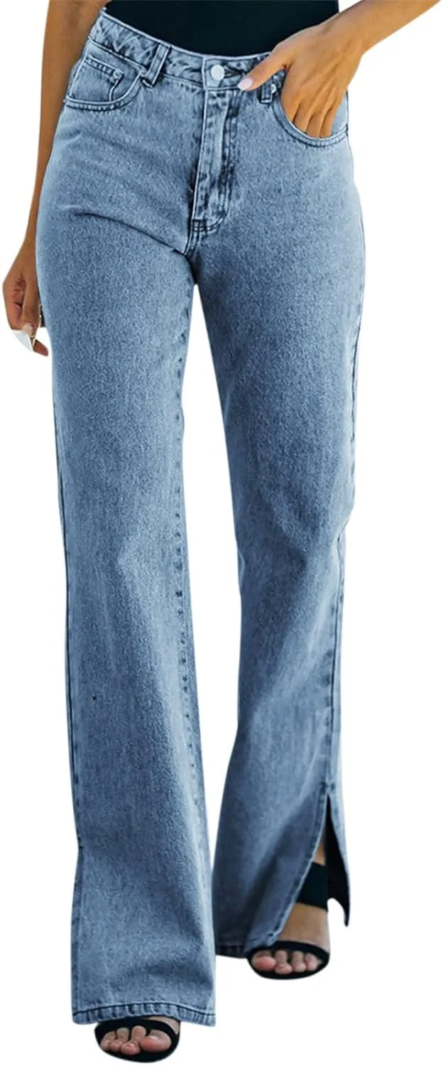 

Джинсы для женщин с разрезом по низу