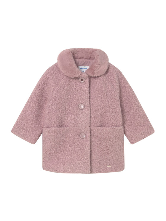 

Пальто с мехом relaxed fit 2432 Mayoral, розовый