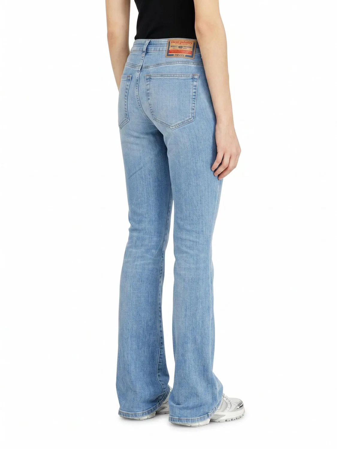 Джинсы Diesel Boot cut Jeans 1969 D-EBBEY светло-голубого цвета — фото 3