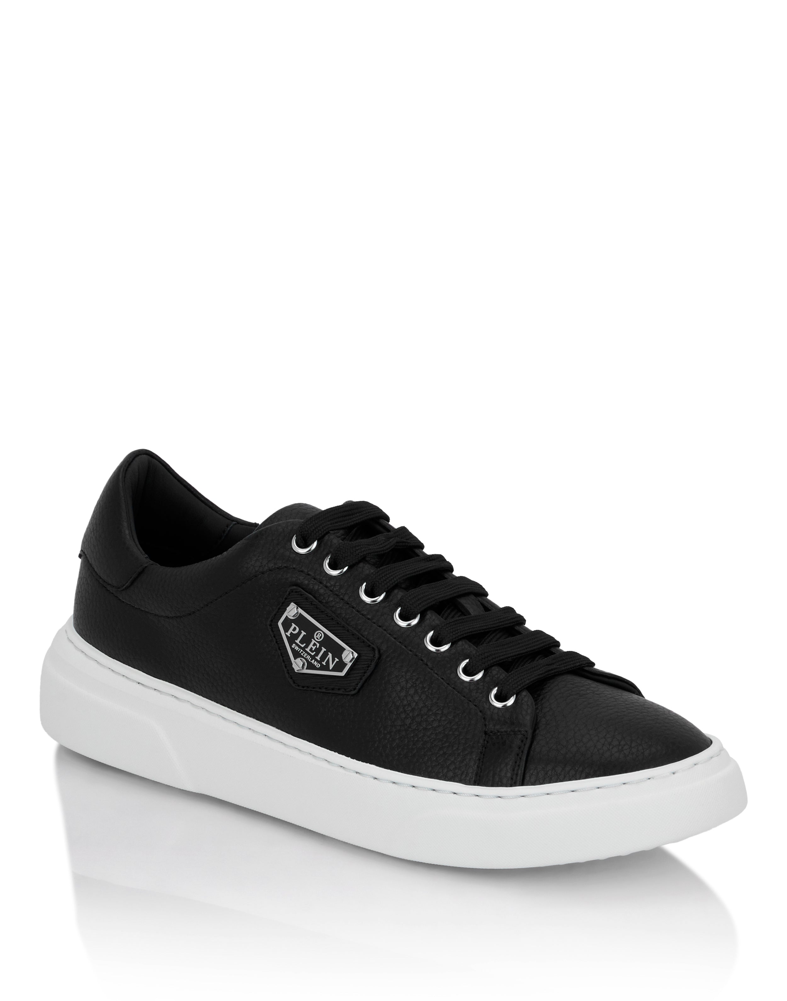 

Кожаные низкие кроссовки Iconic Plein PHILIPP PLEIN, черный