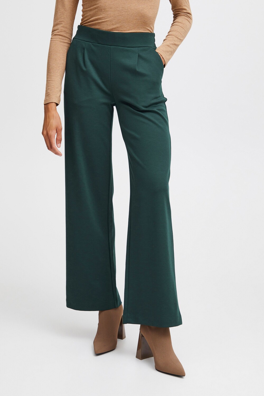 

Брюки b.young Stoffhose BYRIZETTA 2 WIDE PANTS 2 20812847, зеленый