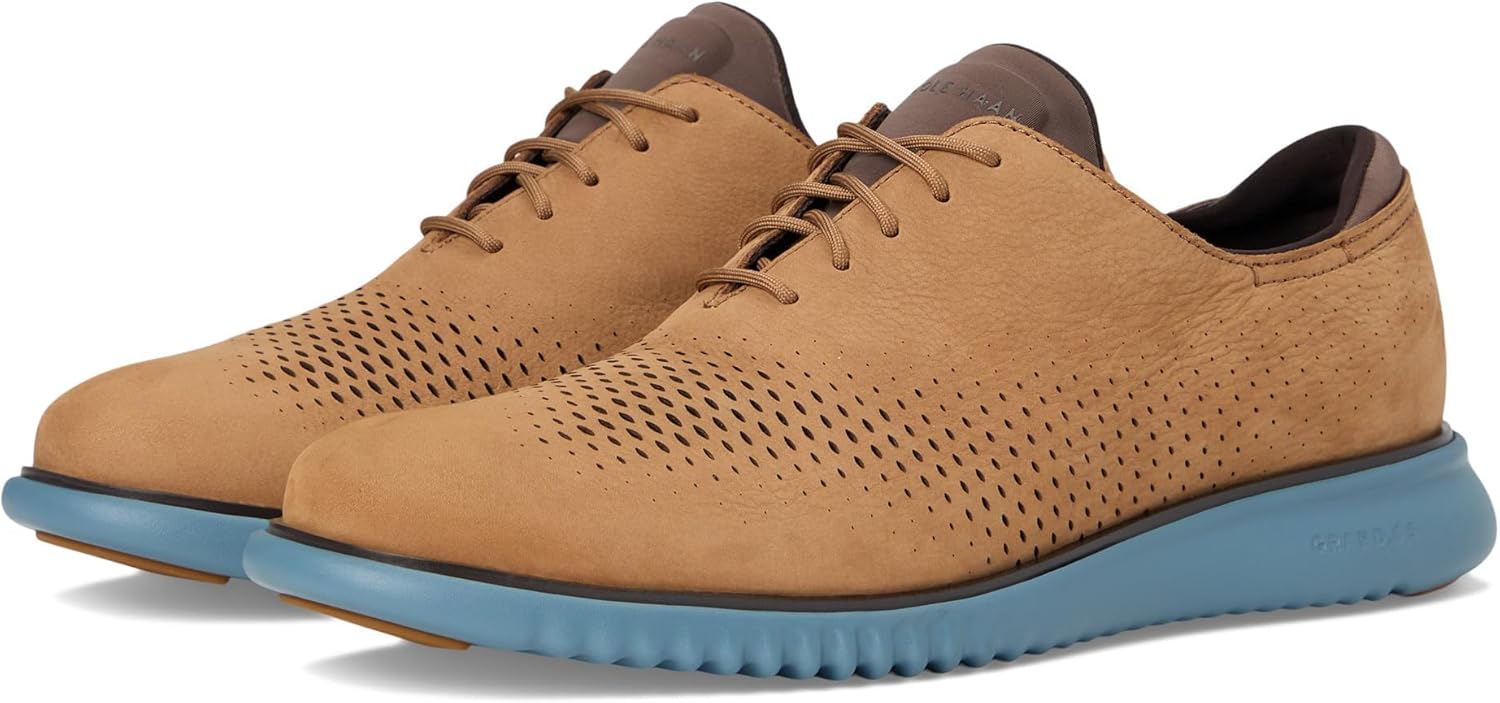 

Мужские оксфорды Cole Haan 2.Zerogrand с лазерной перфорацией, золотой