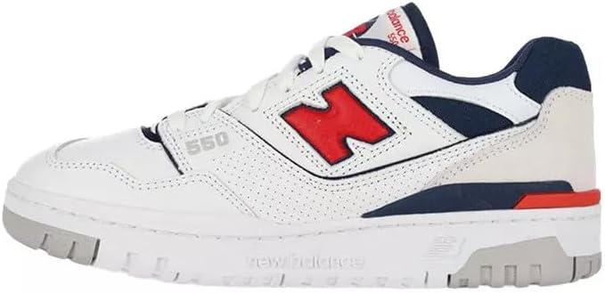 

Мужские кроссовки New Balance 550, White/True Red/Navy