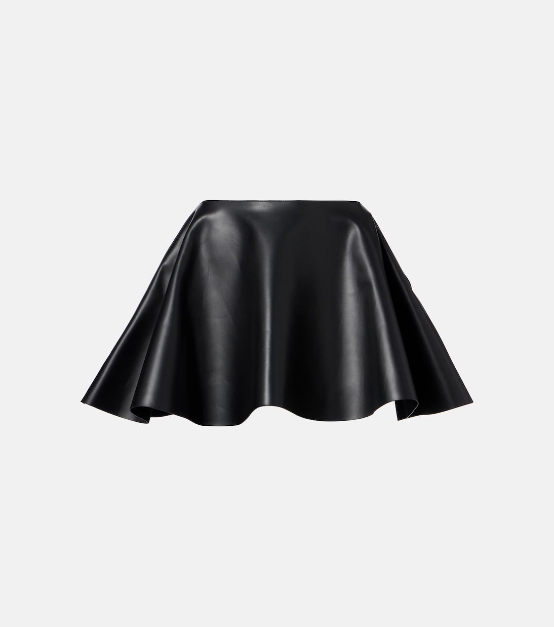 

Мини-юбка из кожи Circle JW Anderson, черный