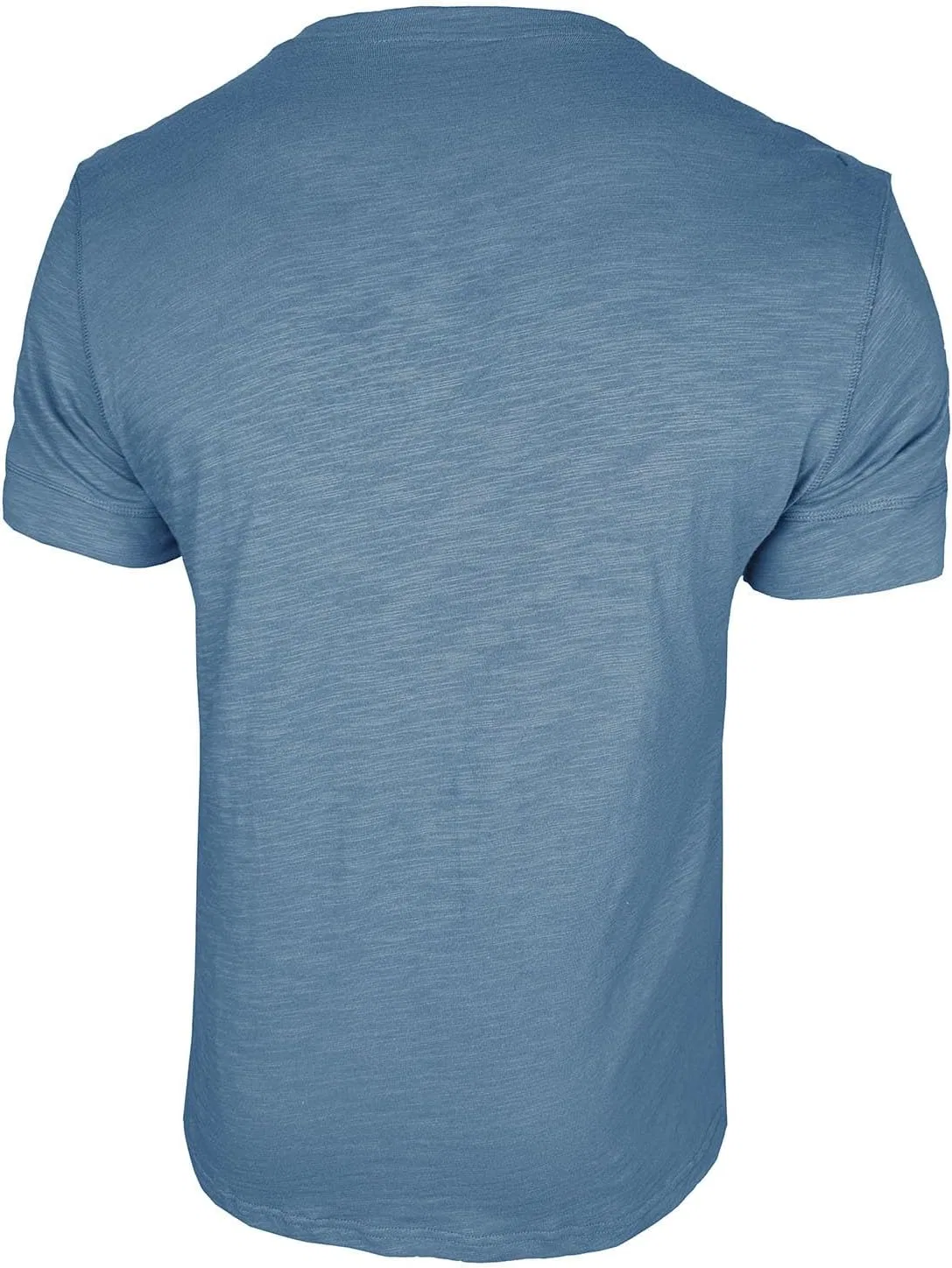 Мужская футболка с коротким рукавом и воротником хенли, хлопок, Vintage Button Tee, Sky Blue — фото 4