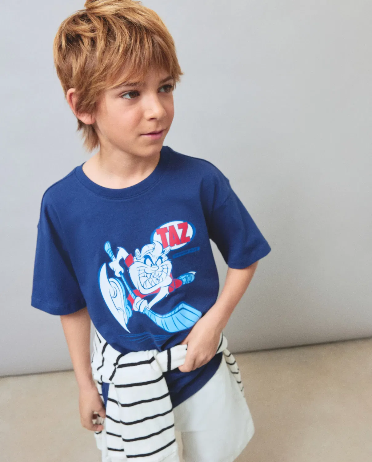 Детская футболка для мальчиков хлопковая Kids El Corte Inglés, Azul Marino — фото 4