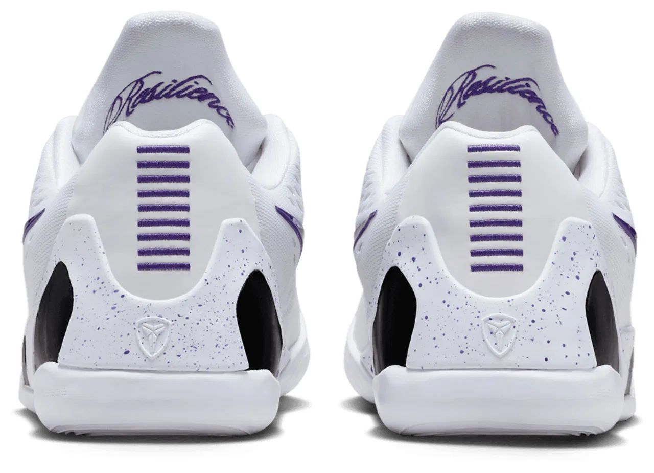 Детские баскетбольные кроссовки для мальчиков Nike Kobe IX EM, White Court Purple — фото 3
