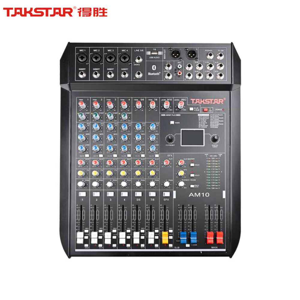 

Стереофонический микшер Takstar AM10 10-полосный с Bluetooth