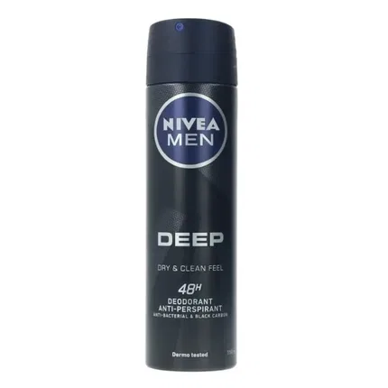 Дезодорант-спрей Nivea Men Deep Black Carbon, 150 мл