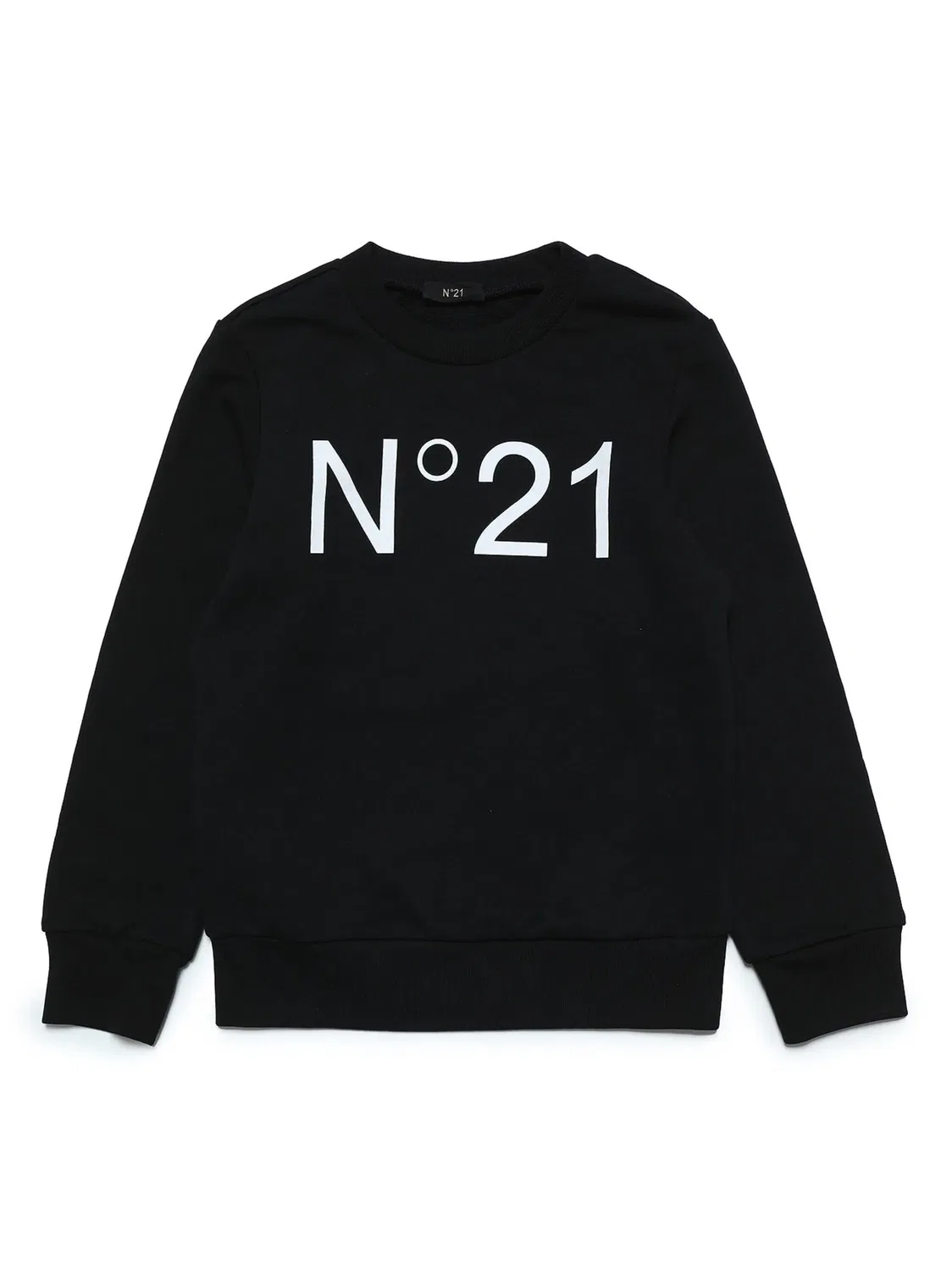 Nº21 Свитшот хлопковый черный