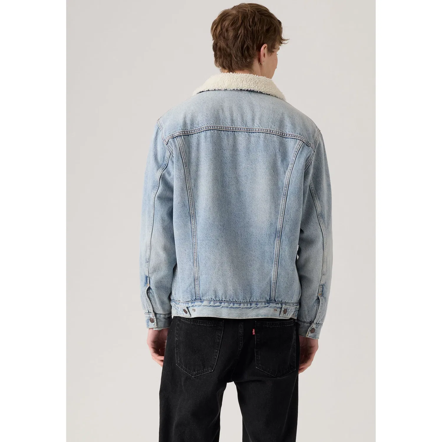 Мужская джинсовая куртка с подкладкой Levi's, Kentucky Blue Sherpa — фото 3