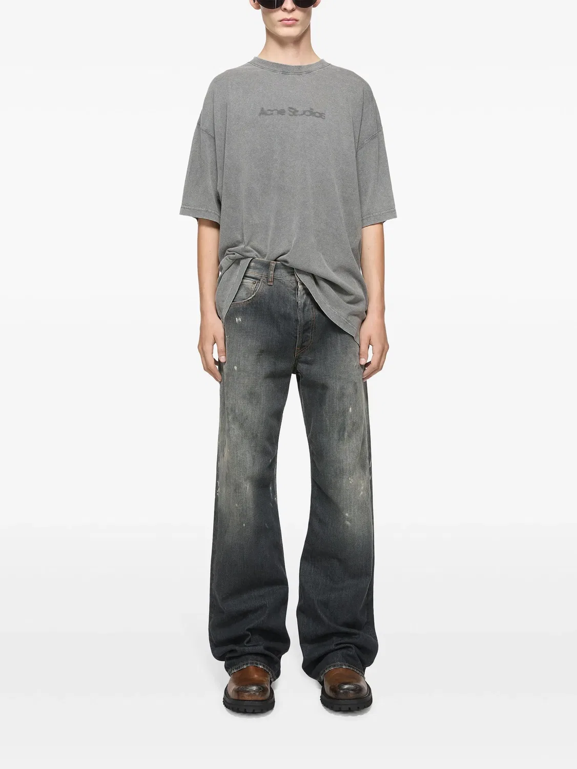 Acne Studios Черные свободные джинсы — фото 4