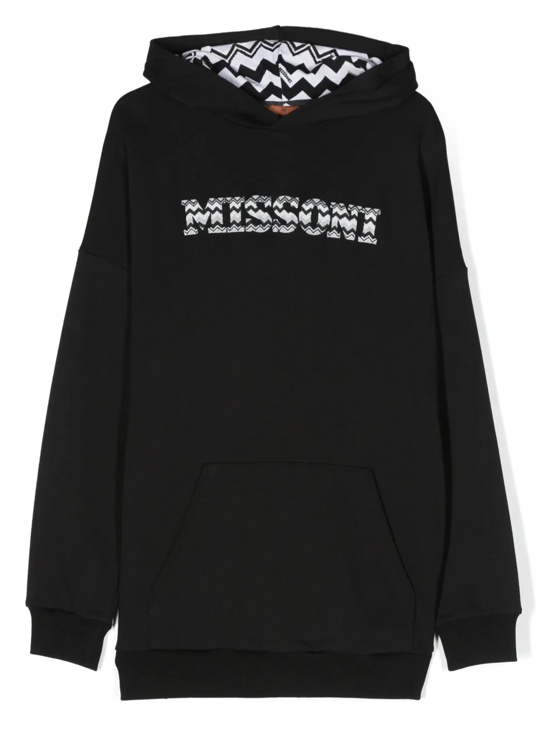 Худи с логотипом из хлопка Missoni Home, черный