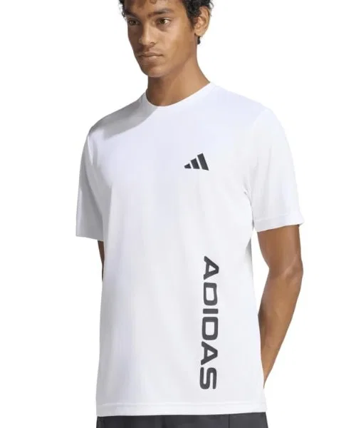 Мужская футболка с коротким рукавом, быстросохнущая Adidas, White