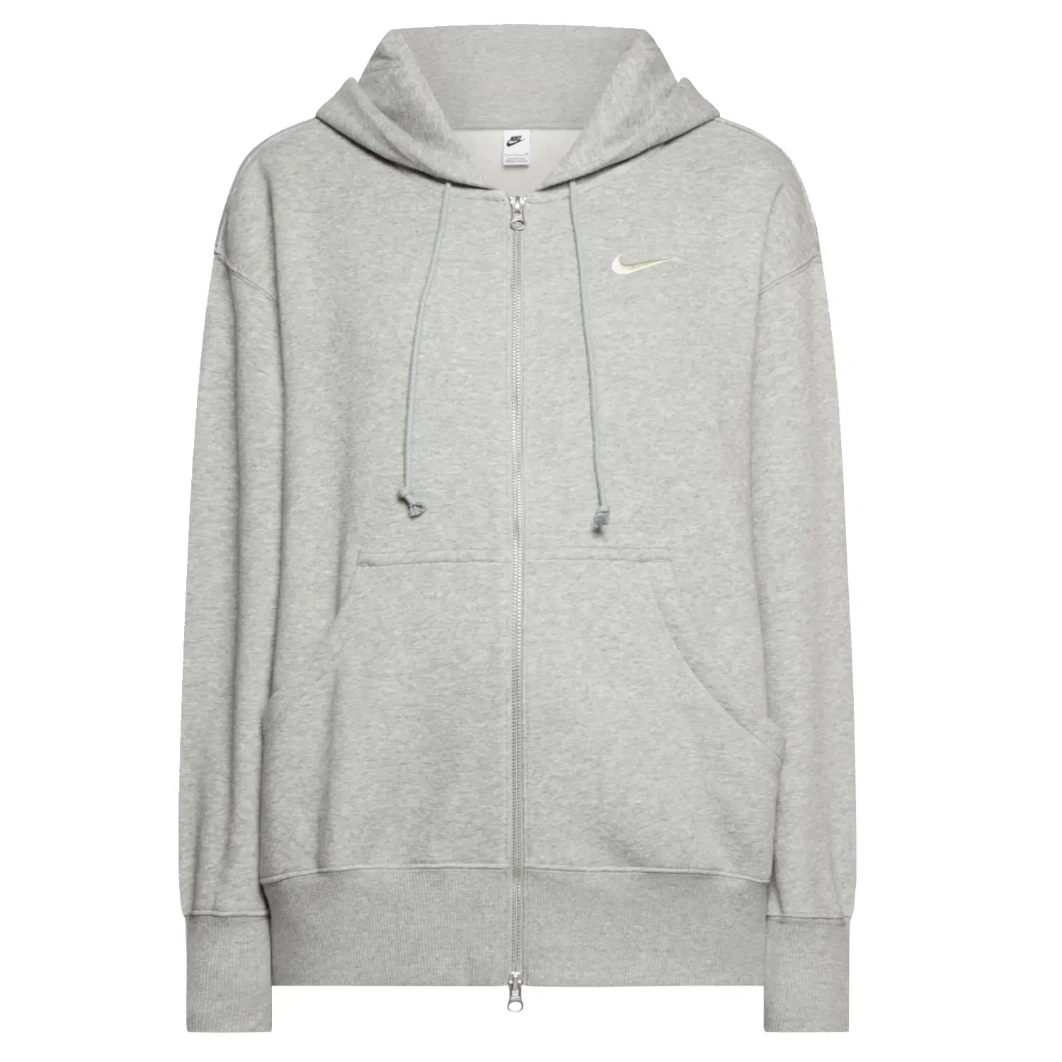 Женское худи оверсайз на молнии Nike, Gray