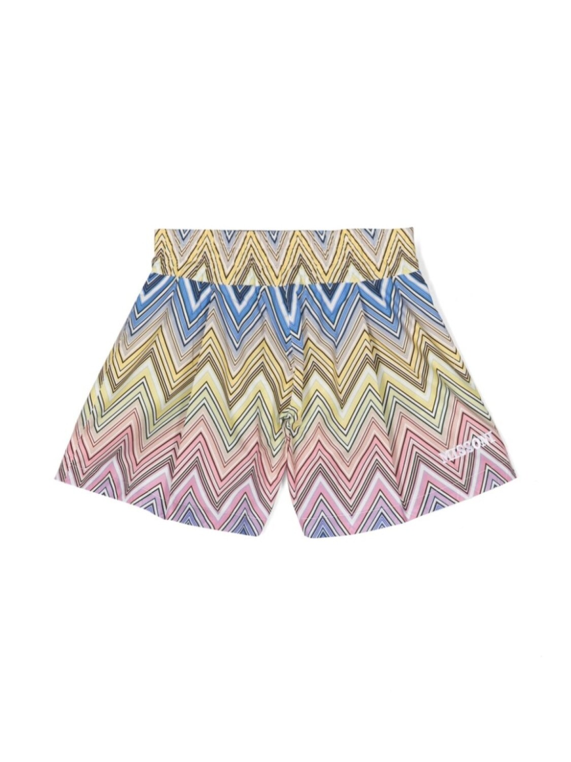 

Missoni Kids шорты с узором зигзаг, желтый