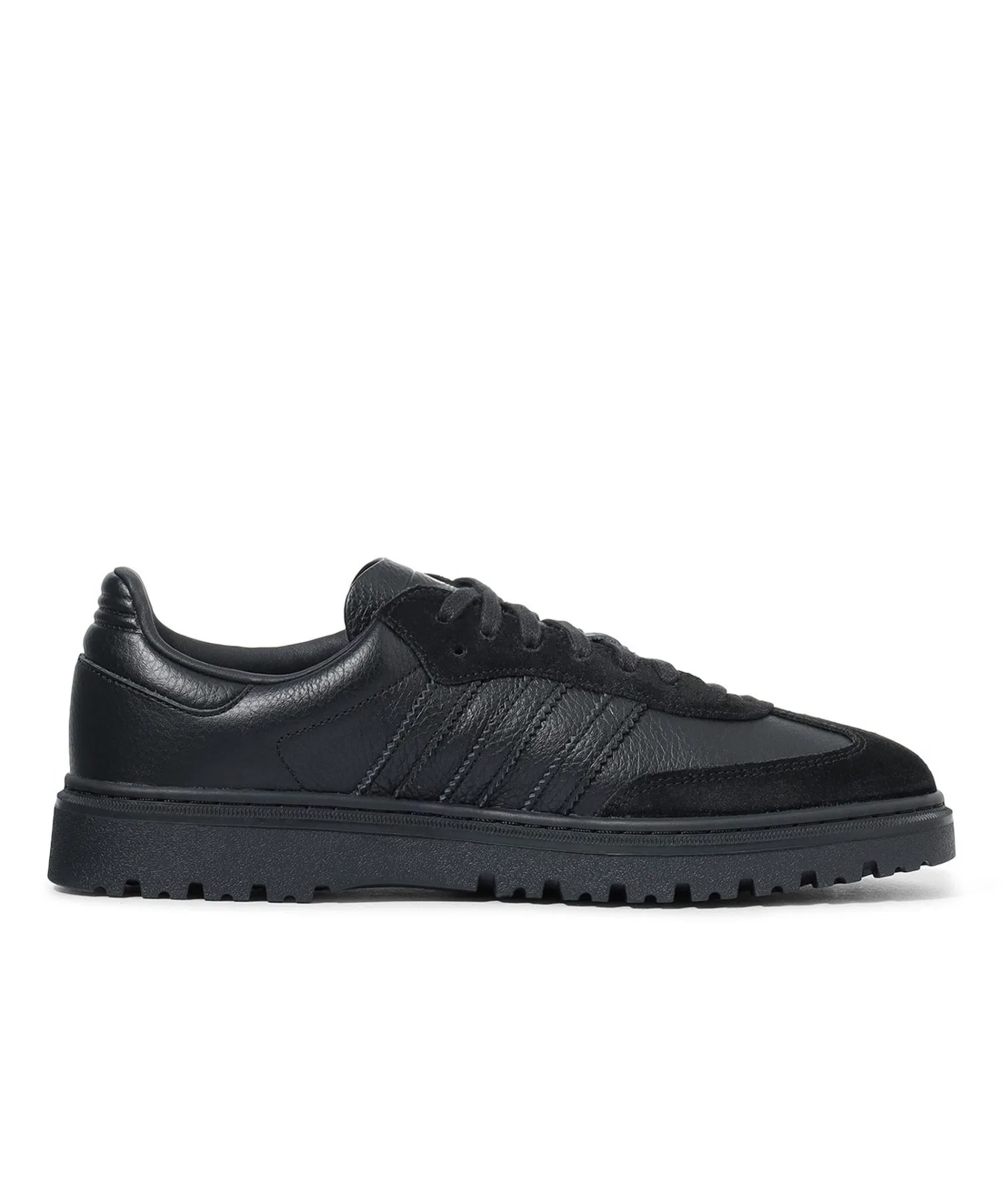 Мужские кроссовки из натуральной кожи Samba LX FREIZEIT adidas чёрные — фото 2