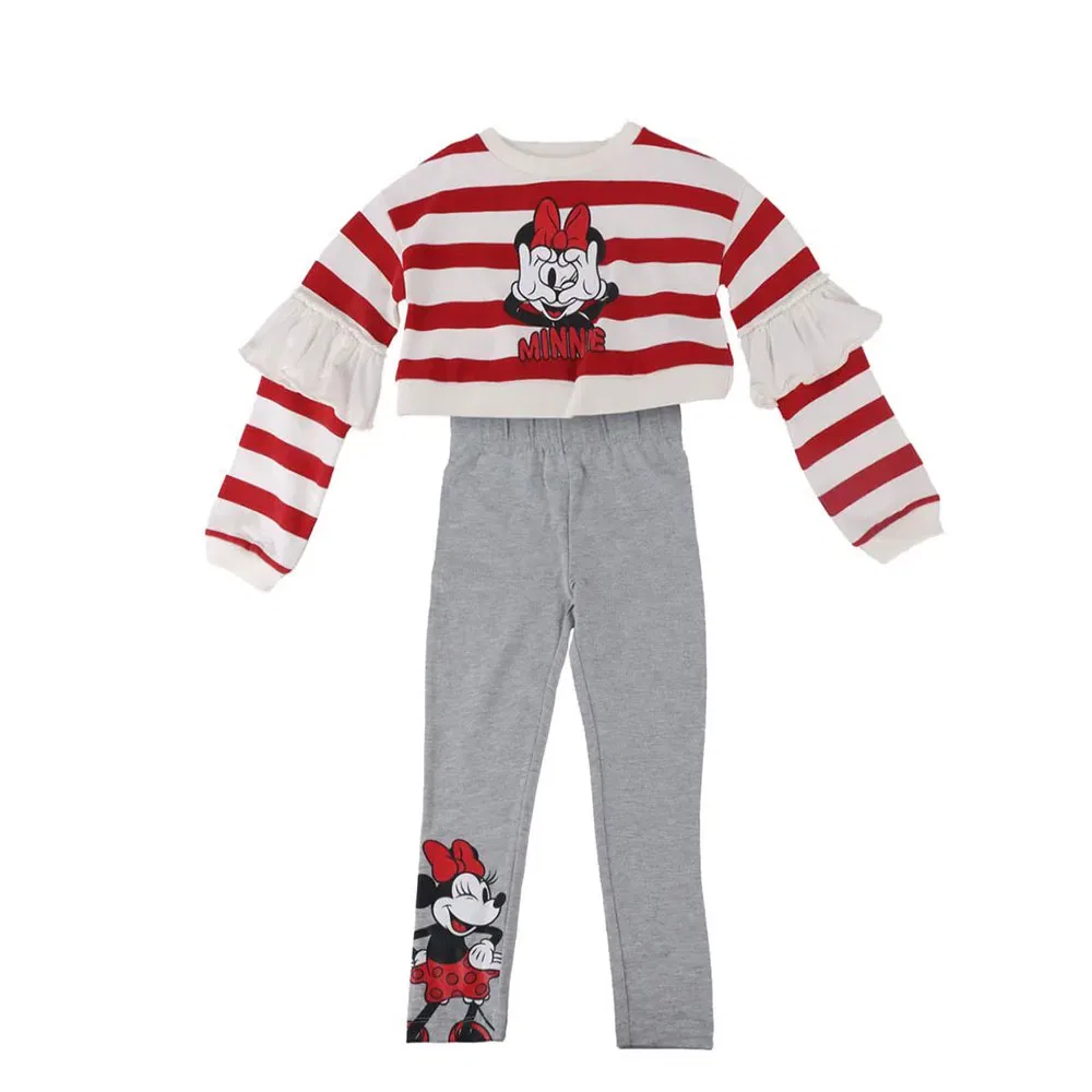 Детский комплект для девочек с длинным рукавом Minnie Long Sleeve Set Disney, Grey