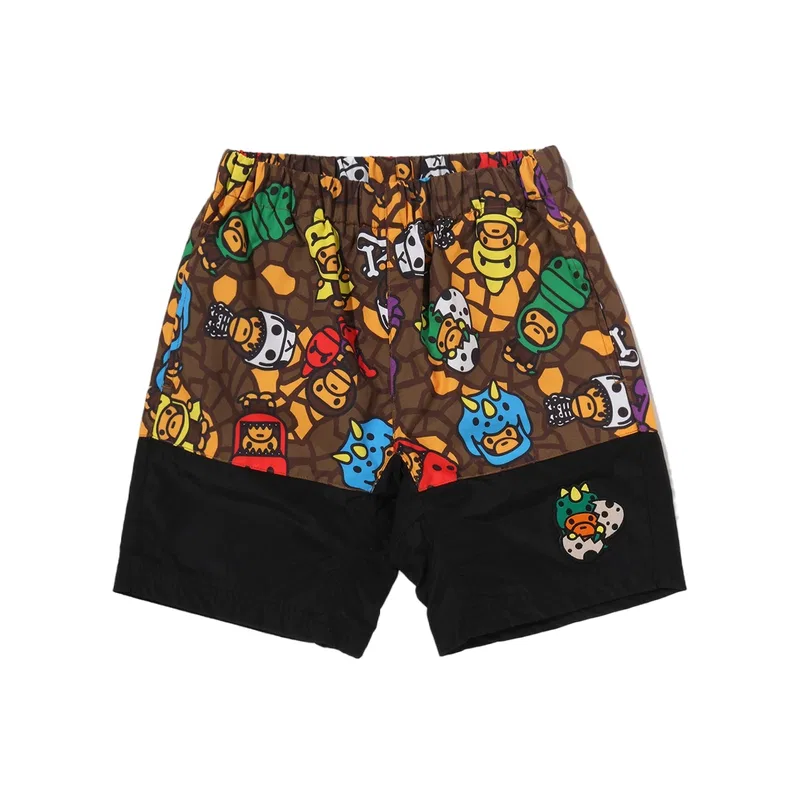 Детские шорты с принтом Pre School Shorts Moderate A BATHING APE, Multicolor MLX