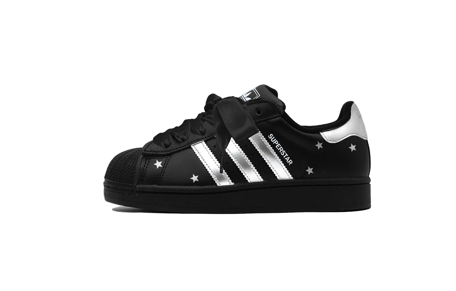 Детские кроссовки для скейтбординга Superstar 2 Adidas Originals, Black Silver