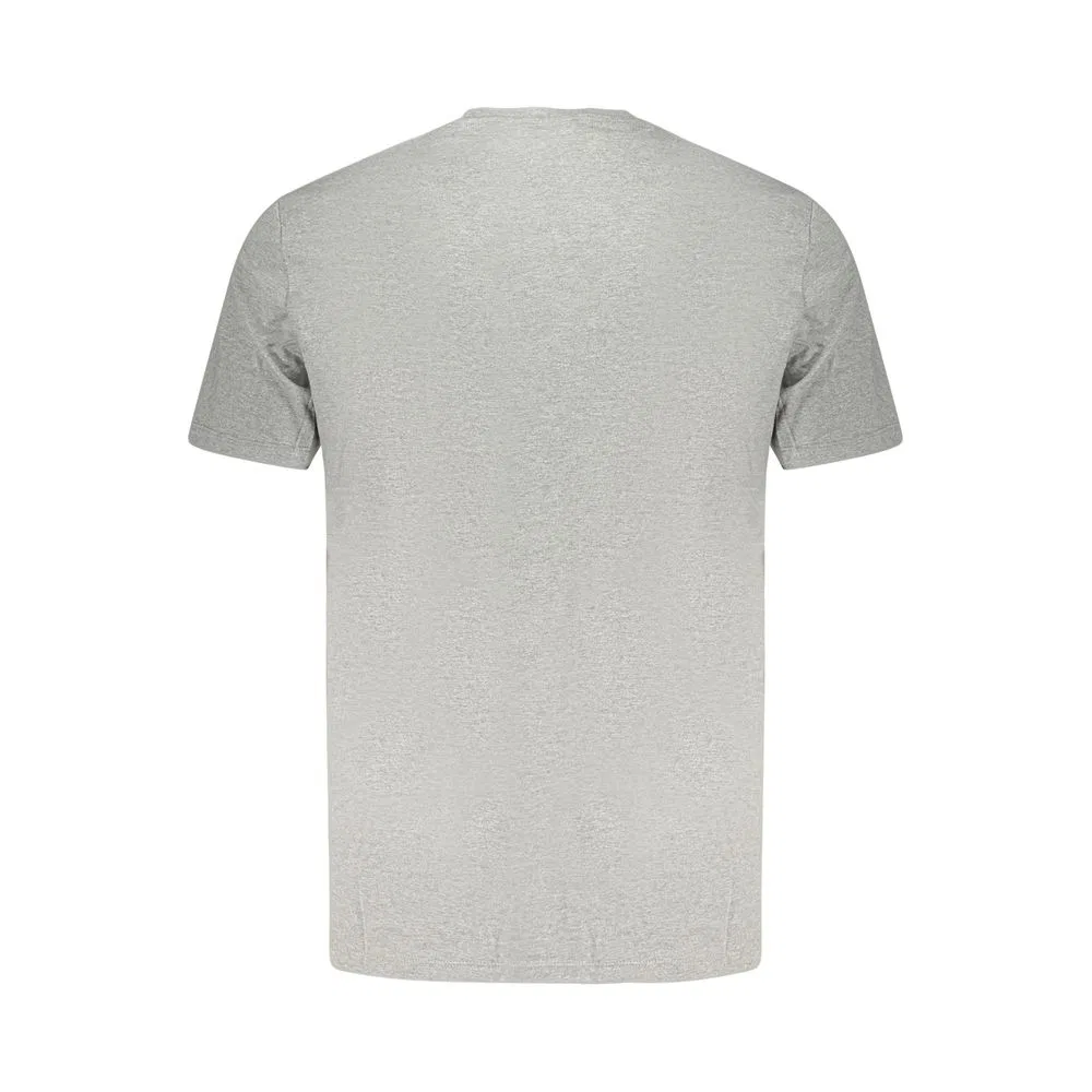 Мужская футболка с коротким рукавом и аппликацией логотипа Grigio Cotton Calvin Klein, Gray — фото 2