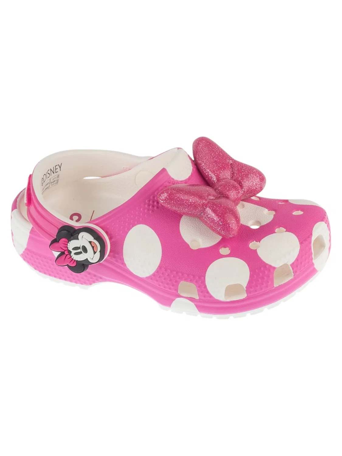Сандалии Crocs Classic Minnie Mouse Clog T розового цвета