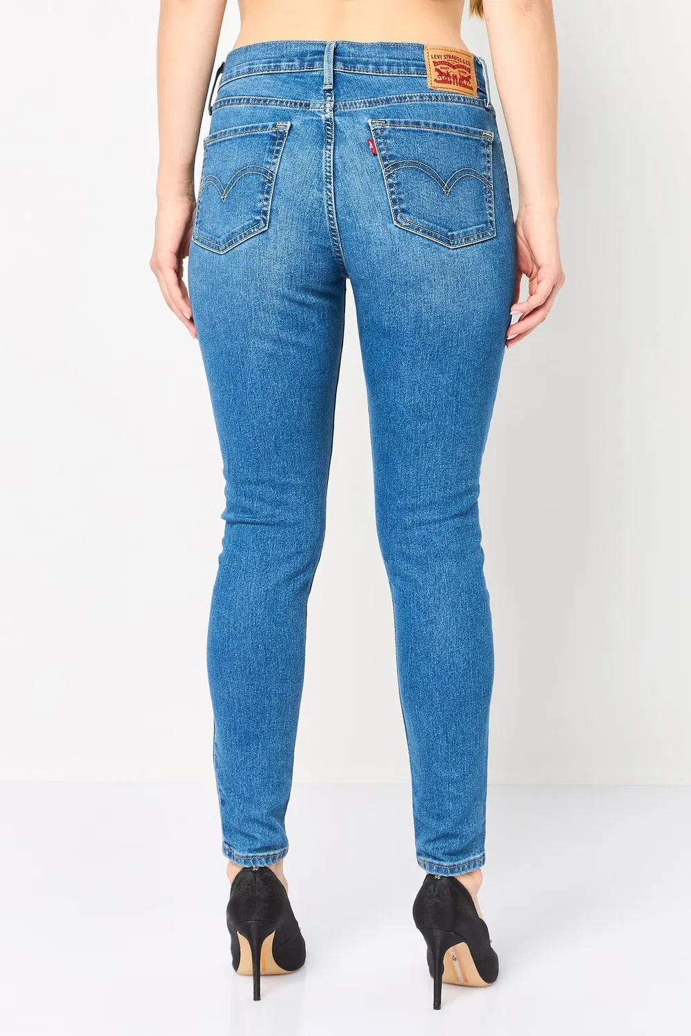 Джинсы скинни с эффектом потертости Levi'S, синий — фото 4