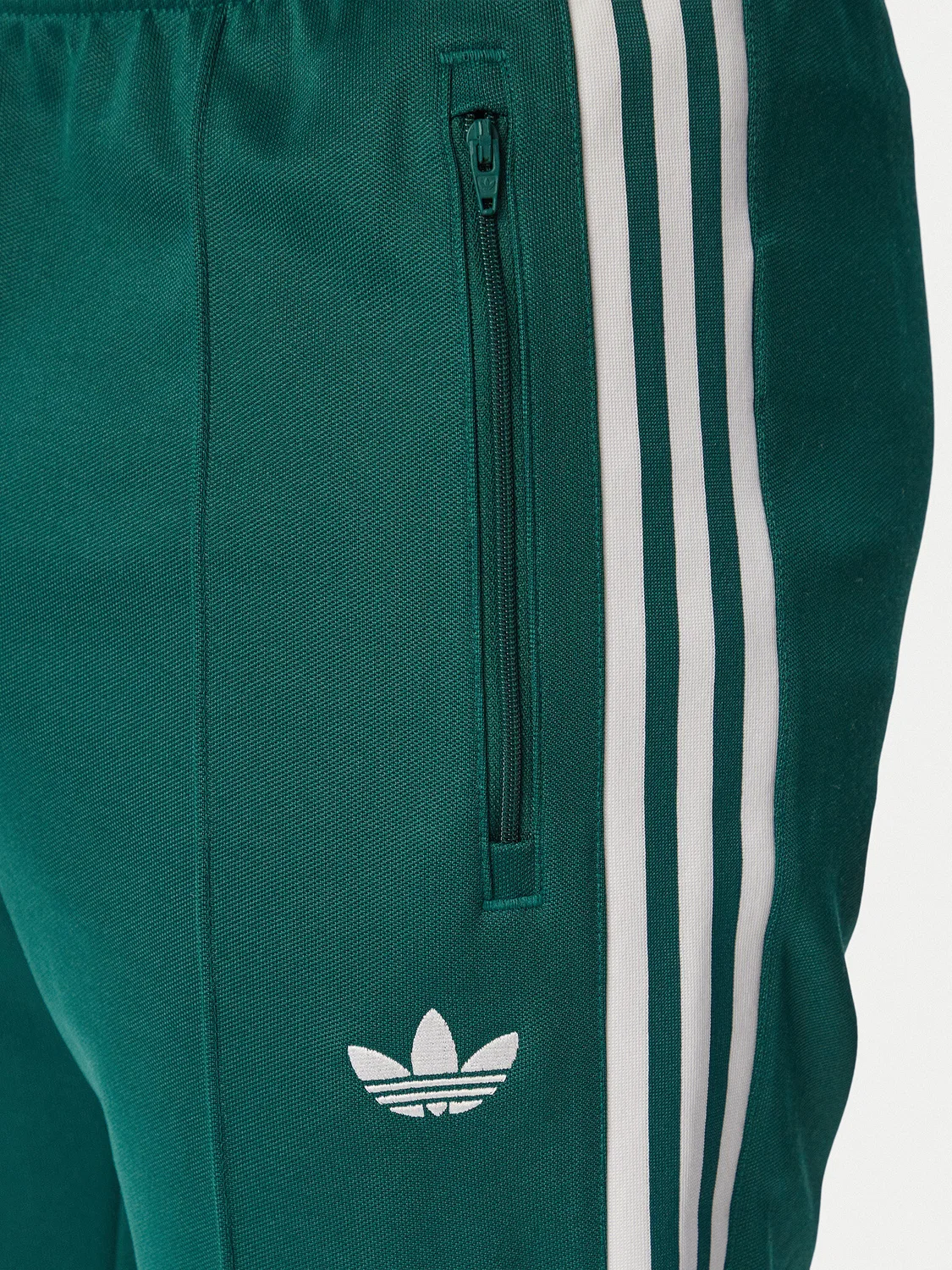 Мужские спортивные штаны стандартного кроя Beckenbauer Adidas, темно-зеленый — фото 4