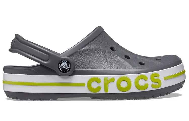 Детские сабо с цветком Gray (Shoe Flower Size) Crocs — фото 4