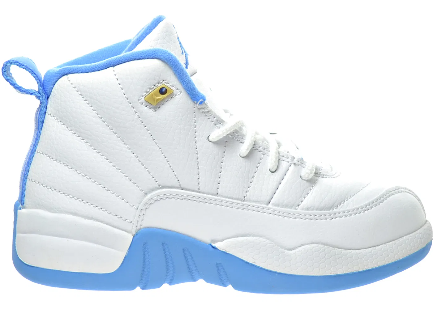 Детские кроссовки Lifestyle Jordan 12 Retro, White/Metallic Gold-University Blue