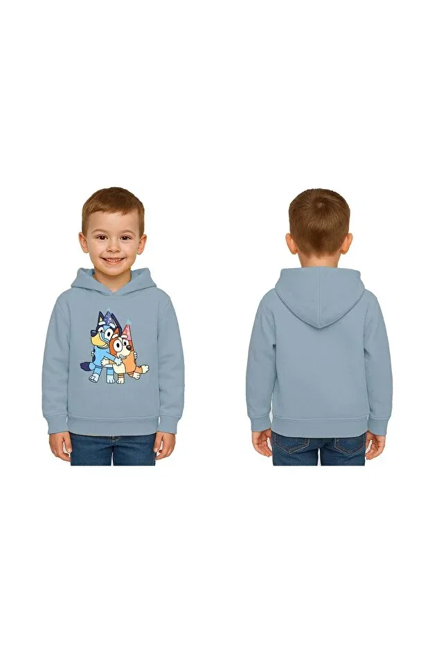 Детские свитшот для мальчиков с принтом Bluey Printed Sedirli, Blue